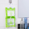 Made in China hang wardrobe cabinet absorbent quick drying leak-proof moisture absorber dehumidifier bag